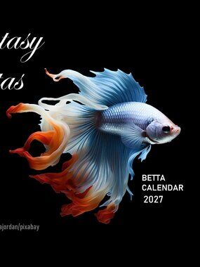 Betta Fish Calendar 2027 Betta Fish Pictures Siamese Fighting Fish Art Calendar